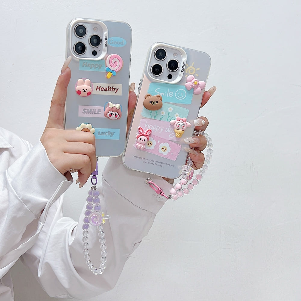 Toy Printed Phone Case with Bracelet