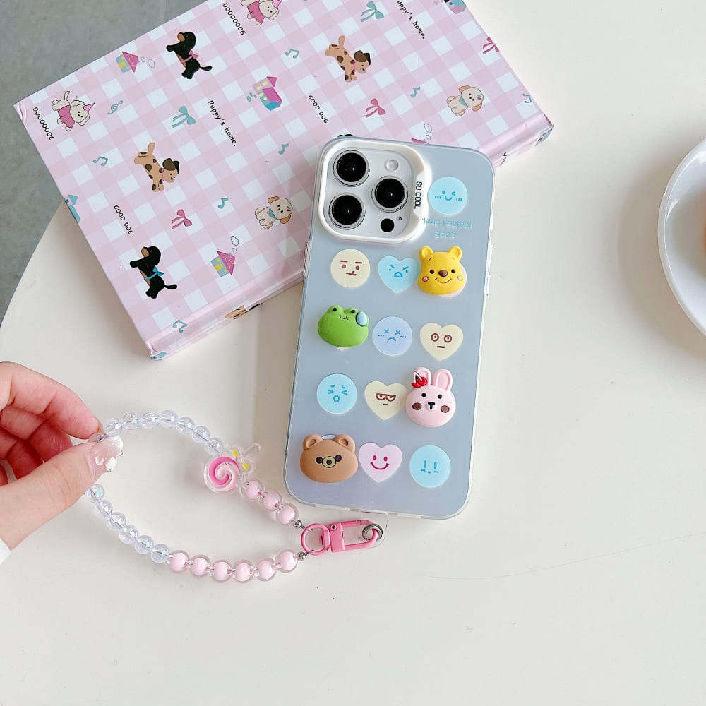 Toy Printed Phone Case with Bracelet
