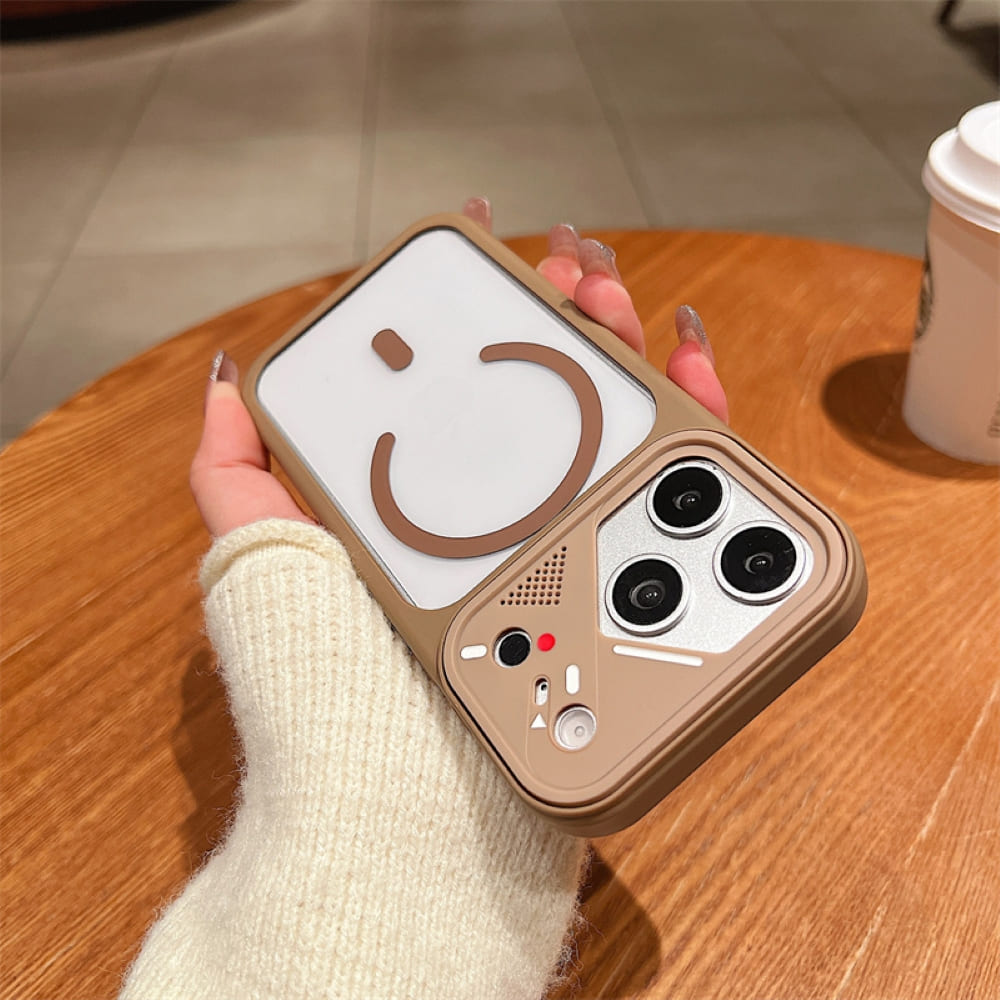 Transparent Colorful Frame Mag Phone Case