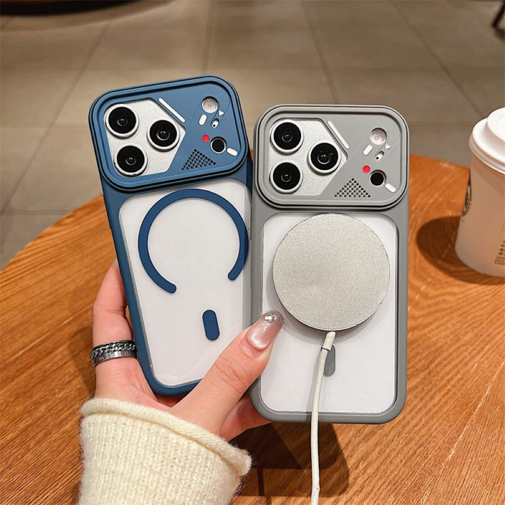 Transparent Colorful Frame Mag Phone Case