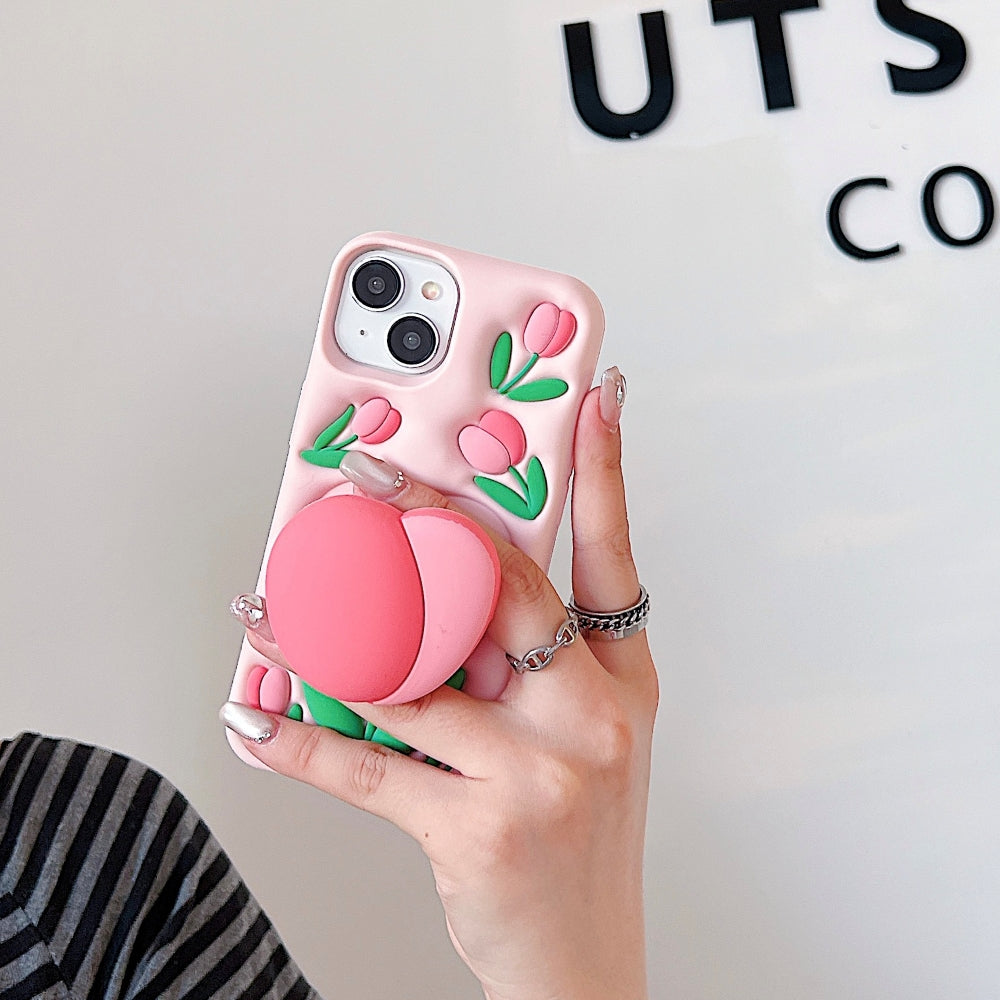 Tulip Stand Silicone Phone Case