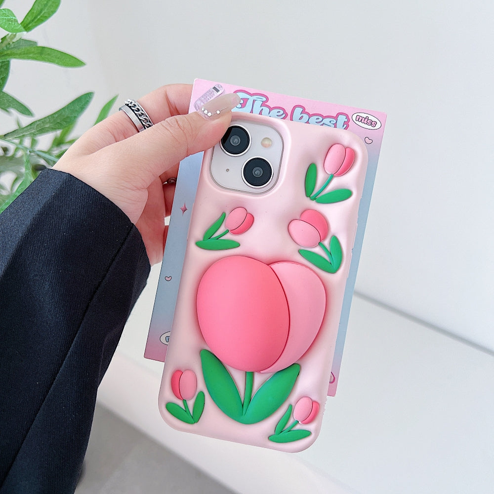 Tulip Stand Silicone Phone Case