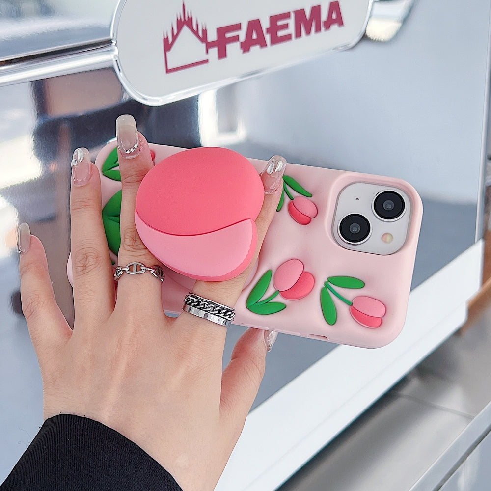 Tulip Stand Silicone Phone Case