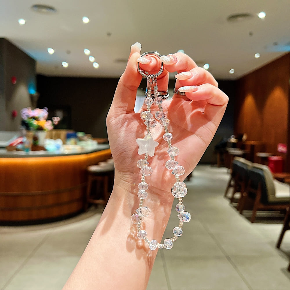 Twinkle Star Beaded Phone Charm