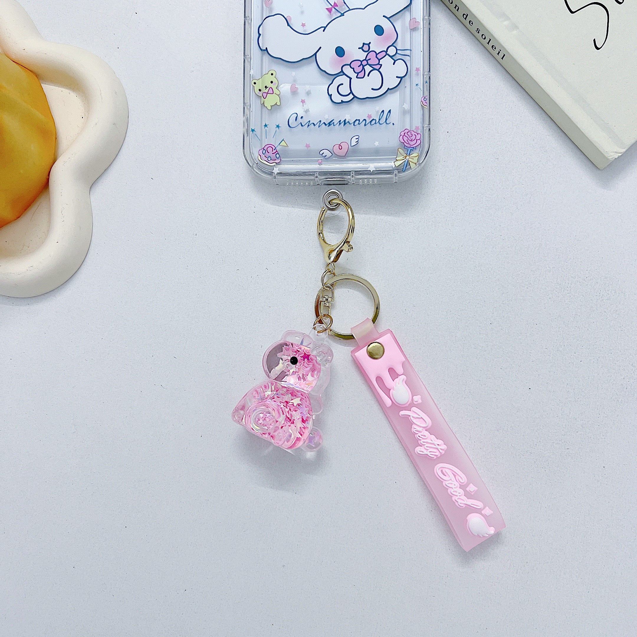 Creative Floating Star Unicorn Liquid Keychain | Phone Charm | Handbag Charm