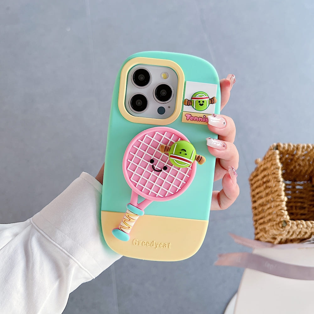 Unique Tennis Silicone Phone Case
