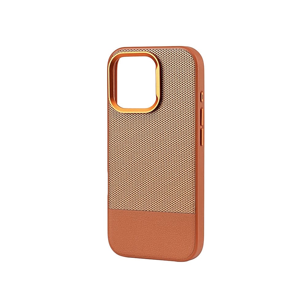 Vegan Leather Metro Weave Phone Case (With Box Packing)