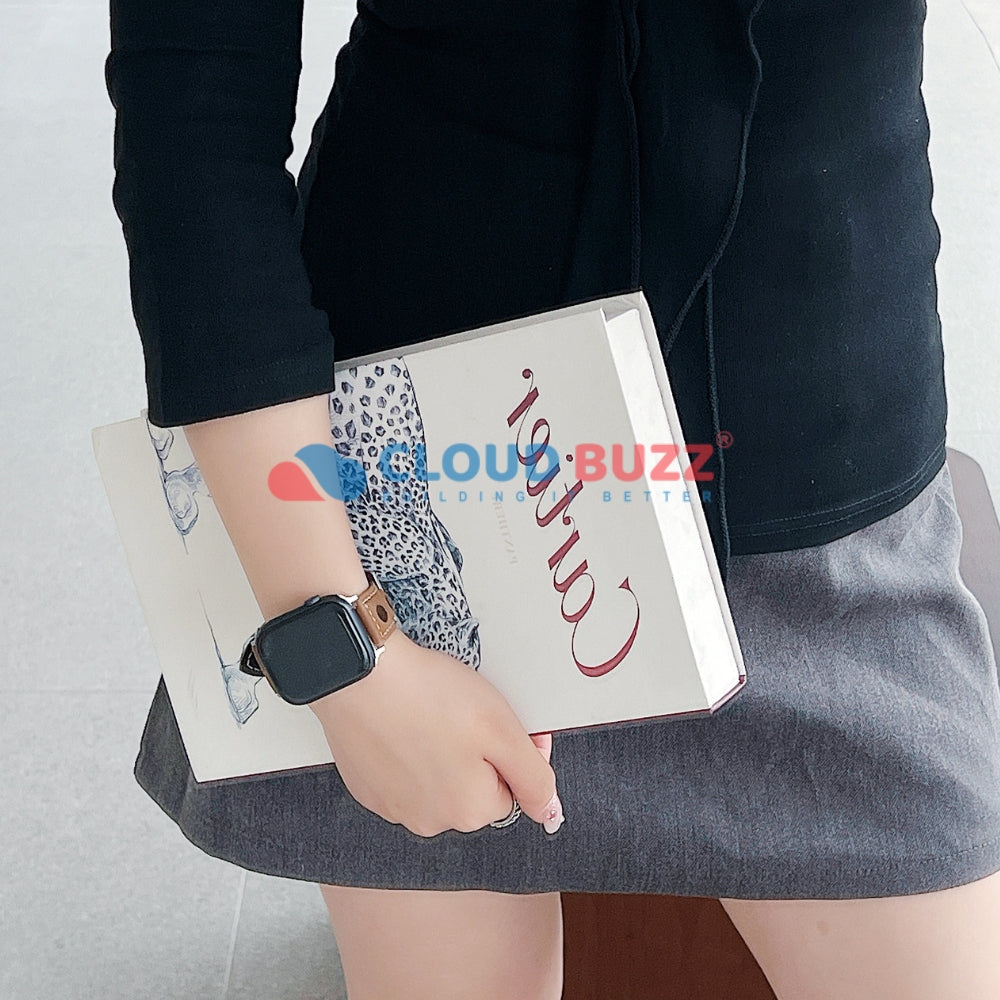 Vintage PU Leather Watch Band | Watch Strap for iWatch Series 9/8/7/6/5/4/3/2/1/Ultra 2/Ultra SE/SE 2 - 22MM