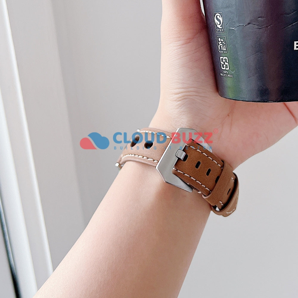 Vintage PU Leather Watch Band | Watch Strap for iWatch Series 9/8/7/6/5/4/3/2/1/Ultra 2/Ultra SE/SE 2 - 22MM