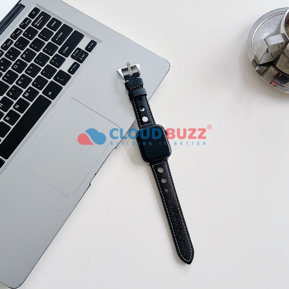 Vintage PU Leather Watch Band | Watch Strap for iWatch Series 9/8/7/6/5/4/3/2/1/Ultra 2/Ultra SE/SE 2 - 22MM