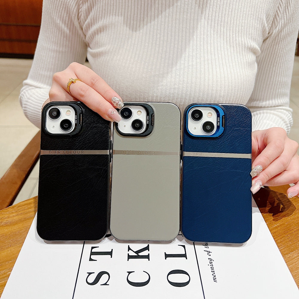 Bracket Kickstand TPU (Soft) | PC (Hard) Phone Case - iPhone 15 Pro Max